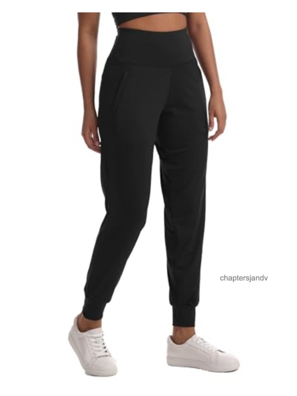 Women's Joggers 3 Pockets Lightweight Sweatpants High Waisted Tapered